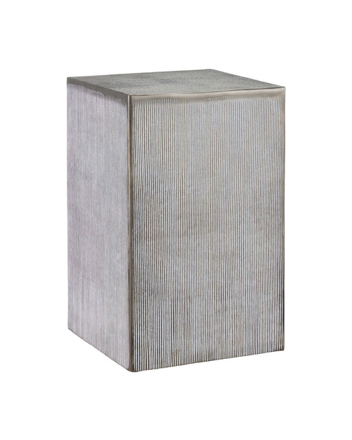 Currey and Company - 4000-0176 - Accent Table - Robles - Graphite/White Patina