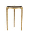 Currey and Company - 4000-0180 - Accent Table - Corrado - Polished Brass/Natural