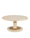 Currey and Company - 4000-0184 - Cocktail Table - Miles - Natural/Polished Brass