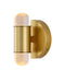 Currey and Company - 5000-0242 - LED Wall Sconce - Capsule - Brushed Brass/Clear