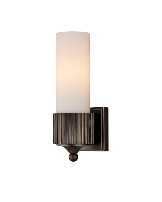 Currey and Company - 5800-0048 - One Light Wall Sconce - Oil Rubbed Bronze/Frosted