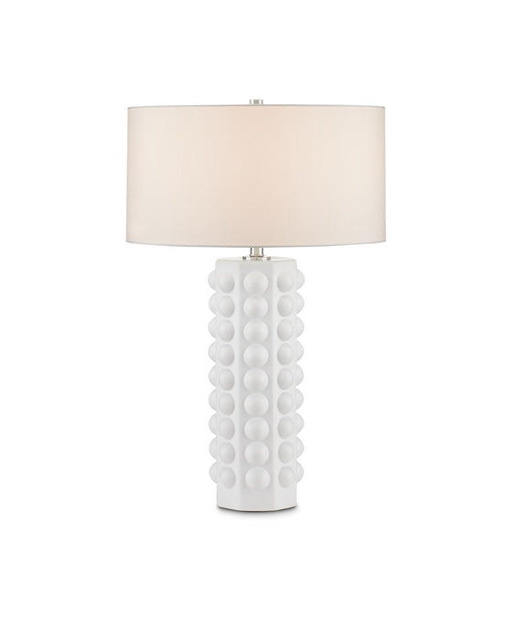 Currey and Company - 6000-0870 - One Light Table Lamp - Cassandra - Matte White