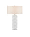 Currey and Company - 6000-0870 - One Light Table Lamp - Cassandra - Matte White