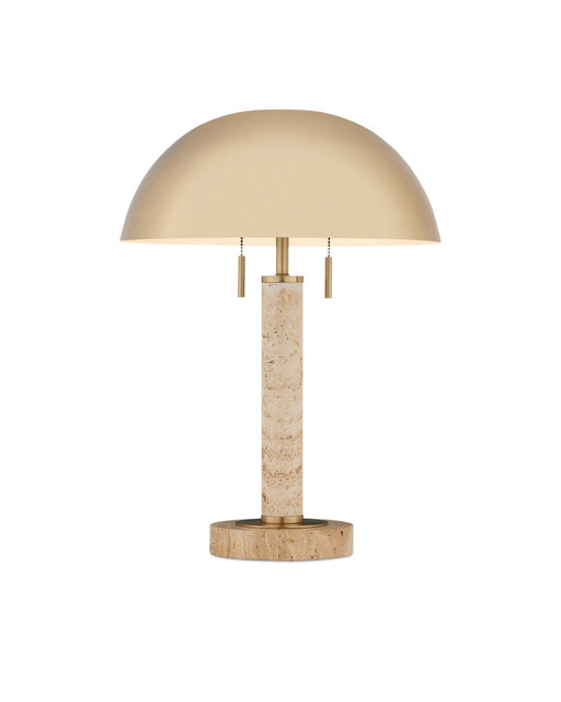 Currey and Company - 6000-0914 - Two Light Table Lamp - Miles - Brass/Natural