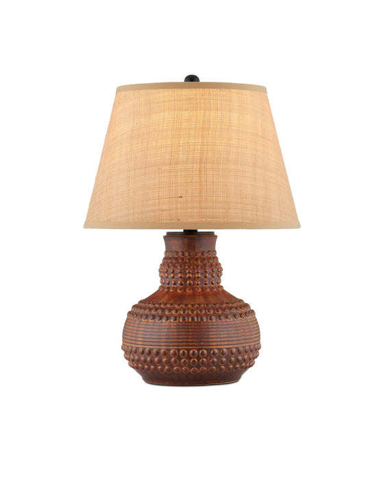 Currey and Company - 6000-0942 - One Light Table Lamp - Dark Brown/Rustic Black