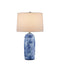 Currey and Company - 6000-0951 - One Light Table Lamp - Blue/White/Brushed Nickel