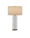 Currey and Company - 6000-0965 - One Light Table Lamp - White/Beige/Blue/Antique Brass