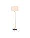 Currey and Company - 8000-0144 - One Light Floor Lamp - Glossary - Contemporary Gold Leaf/Natural