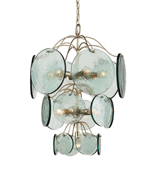 Currey and Company - 9000-1100 - 13 Light Chandelier - Rovigo - Clear/Silver Leaf