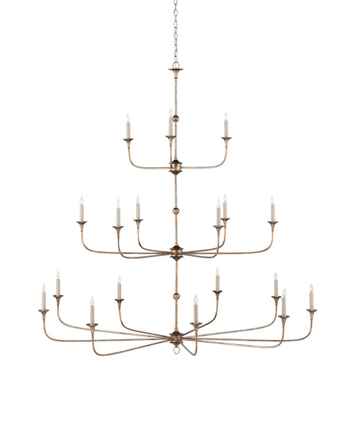 Currey and Company - 9000-1130 - 18 Light Chandelier - Nottaway - Pyrite Bronze