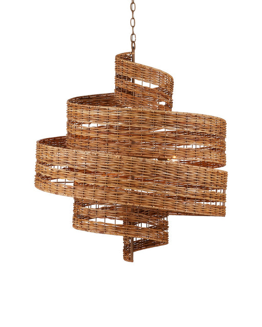 Currey and Company - 9000-1132 - Five Light Chandelier - Saisei - Natural/Khaki