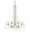 Currey and Company - 9000-1137 - Six Light Chandelier - Harrow - Contemporary Silver Leaf/Contemporary Silver/Clear