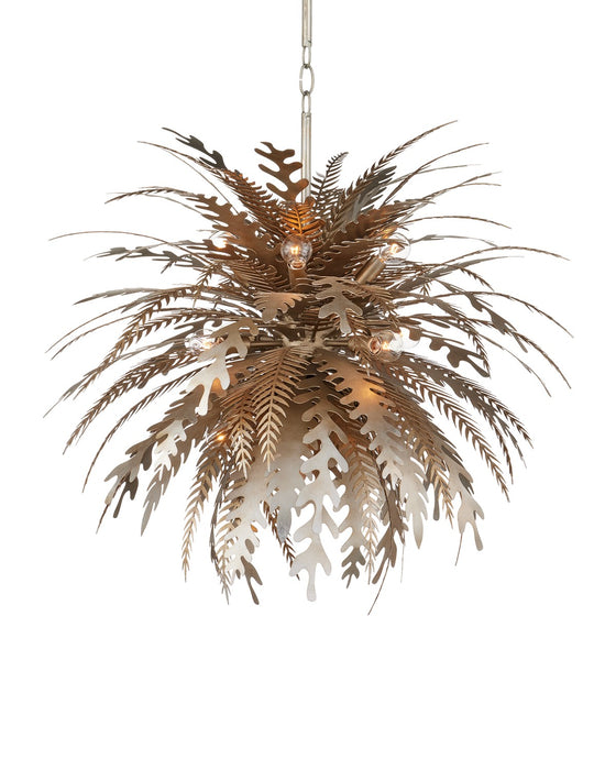 Currey and Company - 9000-1138 - 12 Light Chandelier - Abyssinia - Contemporary Silver Leaf/Dark Silver Leaf