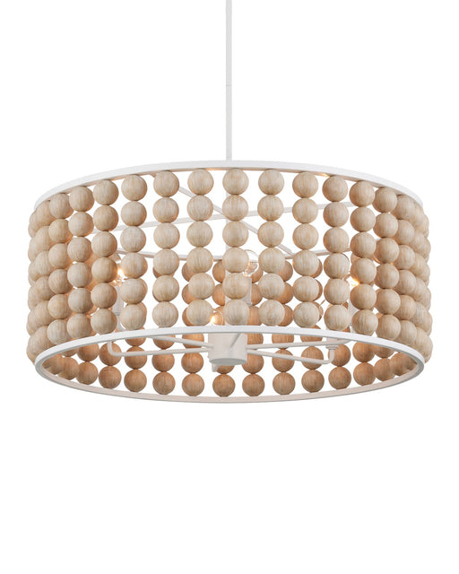 Currey and Company - 9000-1139 - Six Light Chandelier - Holcroft - Sandstone/Sugar White