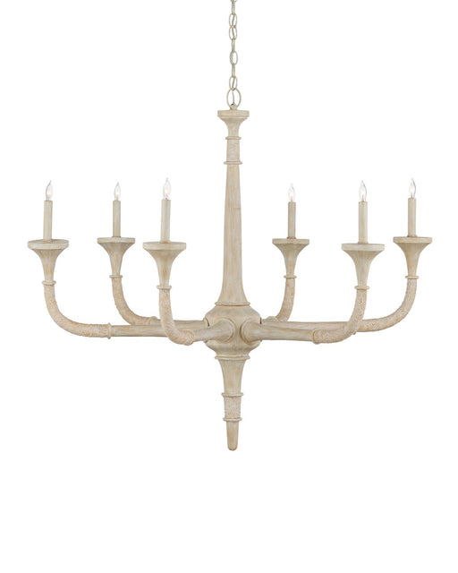 Currey and Company - 9000-1140 - Six Light Chandelier - Aleister - Sandstone