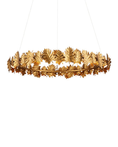 English Oak LED Chandelier