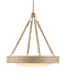 Currey and Company - 9000-1148 - One Light Chandelier - Hopscotch - Natural/Frosted White/Beige/Sugar White