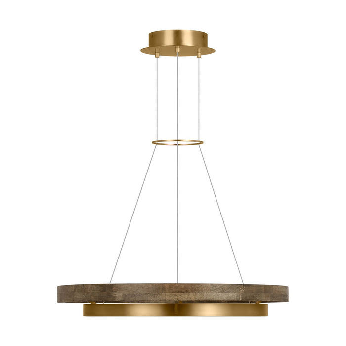 Visual Comfort Modern - 700GRC30NBW-LED930 - LED Chandelier - Grace - Natural Brass/ Weathered Oak