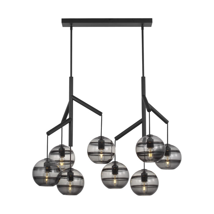 Visual Comfort Modern - 700SDNMPL2KB - Eight Light Chandelier - Sedona - Nightshade Black