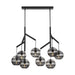 Visual Comfort Modern - 700SDNMPL2KB - Eight Light Chandelier - Sedona - Nightshade Black