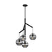 Visual Comfort Modern - 700SDNMPR1KB-LED927 - LED Chandelier - Sedona - Nightshade Black