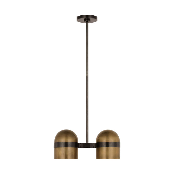 Visual Comfort Modern - AKPD33827BDZ/BWB - LED Pendant - Octavia - Blackened Bronze/Bright Worn Brass