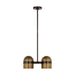 Visual Comfort Modern - AKPD33827BDZ/BWB - LED Pendant - Octavia - Blackened Bronze/Bright Worn Brass