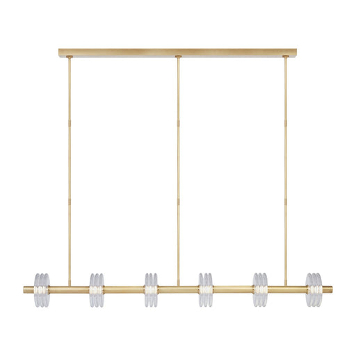 Visual Comfort Modern - KWLS30327CNB - LED Linear Chandelier - Laurel - Natural Brass