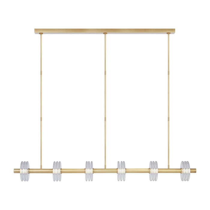 Visual Comfort Modern - KWLS30327CNB - LED Linear Chandelier - Laurel - Natural Brass