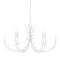 Currey and Company - 9000-1207 - Six Light Chandelier - Gesso White