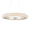 Currey and Company - 9000-1222 - One Light Chandelier - Contemporary Silver Leaf/Contemporary Silver/Natural