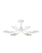 Currey and Company - 9000-1226 - Six Light Semi-Flush Mount - Gesso White