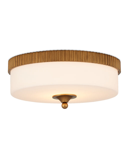 Currey and Company - 9999-0074 - One Light Flush Mount - Bryce - Gold/White