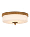 Currey and Company - 9999-0074 - One Light Flush Mount - Bryce - Gold/White