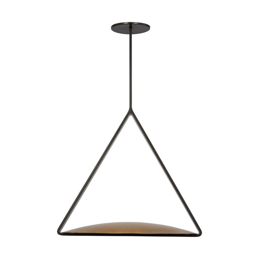 Cymbal LED Pendant Dark Bronze/Natural Brass