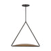Visual Comfort Modern - PBPD35027BZ/NB - LED Pendant - Cymbal - Dark Bronze/Natural Brass