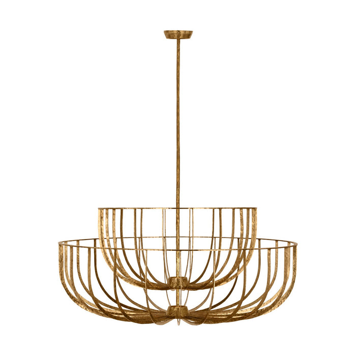 Visual Comfort Modern - SLCH33127PAB - LED Chandelier - Sanchi - Polished Antique Brass