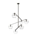 Visual Comfort Modern - SLCH354CBF - Six Light Chandelier - Lowing - Blackened Forged