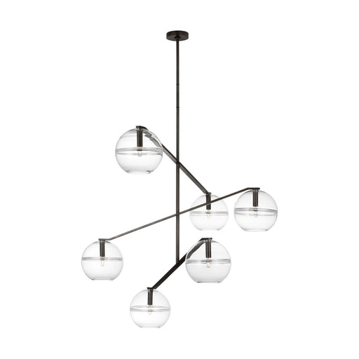 Visual Comfort Modern - SLCH354CBF-L - LED Chandelier - Lowing - Blackened Forged