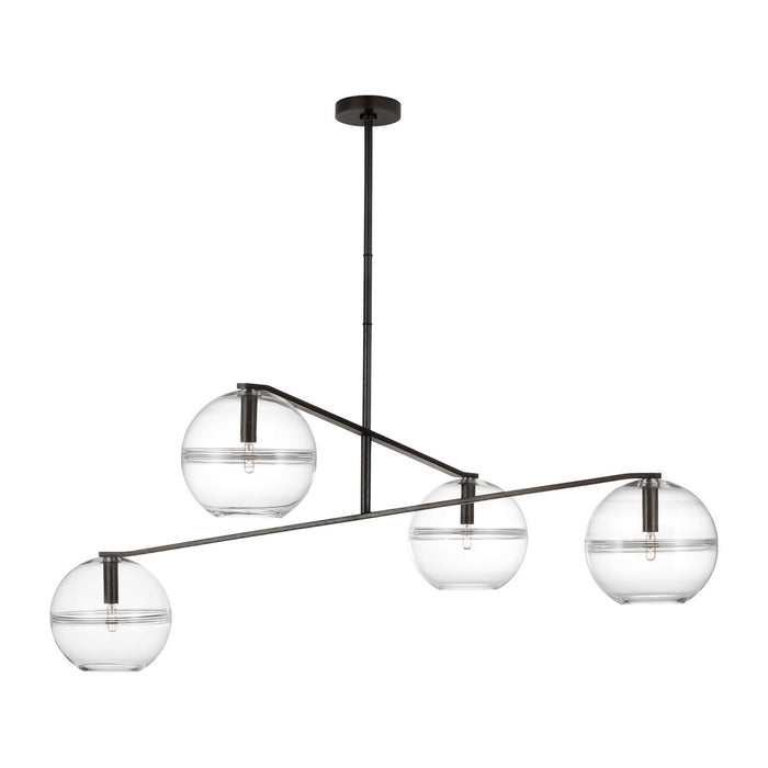 Visual Comfort Modern - SLCH355CBF-L - LED Chandelier - Lowing - Blackened Forged