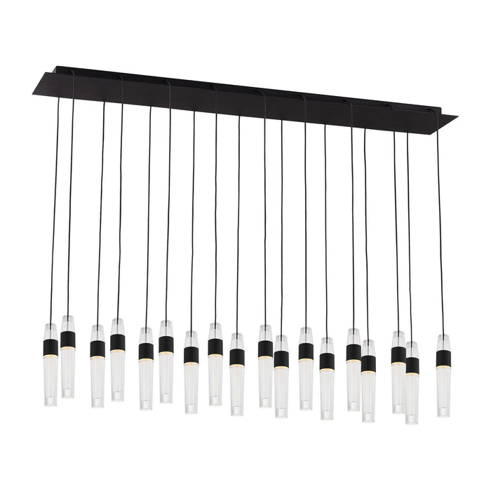 Visual Comfort Modern - SLCH40227B-277 - LED Chandelier - Lassell - Nightshade Black