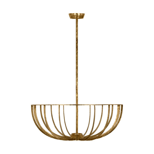 Visual Comfort Modern - SLFM33327PAB - LED Semi Flush Mount - Sanchi - Polished Antique Brass