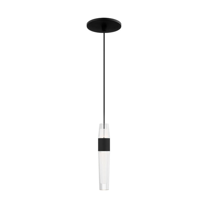 Visual Comfort Modern - SLPD39727B - LED Pendant - Lassell - Nightshade Black