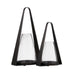 Arteriors - ACI04 - Hurricanes, Set of 2 - Dayton - Clear/Blackened Iron