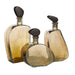 Arteriors - ARI15 - Decanters, Set of 3 - Calhoun - Smoke Luster/Bronze