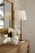 Arteriors - PTC36 - One Light Table Lamp - Conway - English Bronze/White/Cognac/White