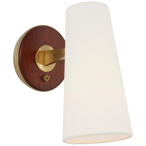 Visual Comfort Signature - ARN 2345HAB/MHG-L - LED Wall Sconce - Olina - Hand-Rubbed Antique Brass and Mahogany