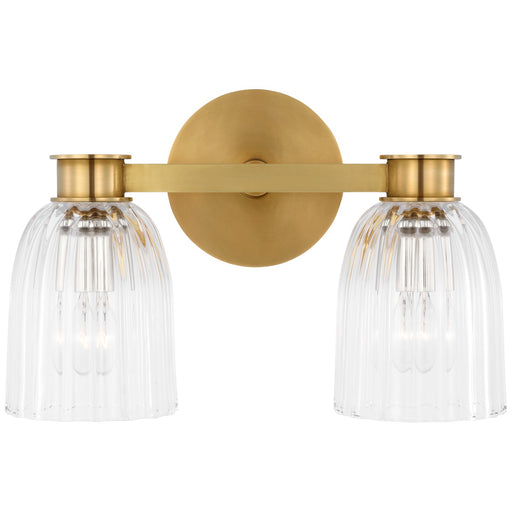 Visual Comfort Signature - ARN 2502HAB-CG - LED Wall Sconce - Asalea - Hand-Rubbed Antique Brass