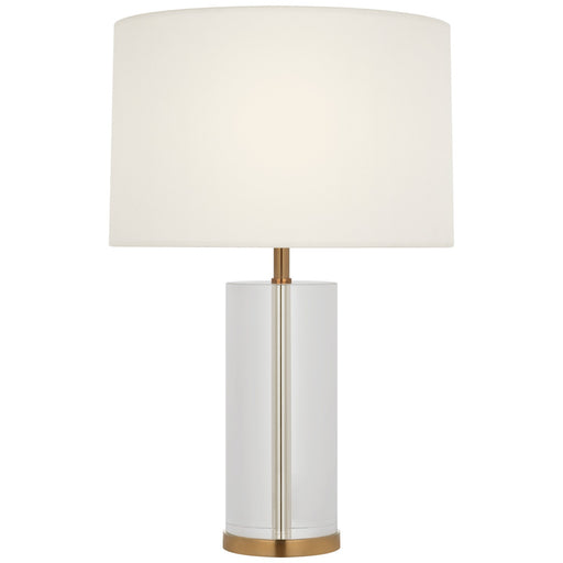 Visual Comfort Signature - ARN 3023CG/HAB-L-CL - LED Accent Lamp - Lineham - Crystal and Hand-Rubbed Antique Brass