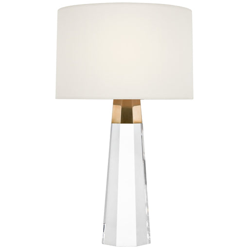 Visual Comfort Signature - ARN 3028CG/HAB-L-CL - LED Accent Lamp - Olsen - Crystal and Hand-Rubbed Antique Brass